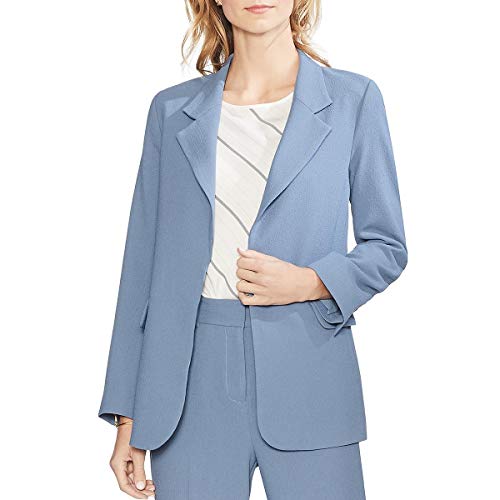 Vince Camuto Womens Textured Open-Front Blazer Blue 10