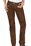 Lederhose lang Spieth & Wensky Trachten Damen Lederhose lang - GULJA - murmel, Größe 44