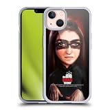 Head Case Designs Officially Licensed The Big Bang Theory Amy Farrah Fowler Caricature Gel Case [Military Grade Protection] Compatible with Apple iPhone 13 and Compatible with MagSafe