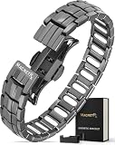 MagnetRX® Magnetarmband Herren – EllipseMAX 5X Stärke 5.000 Gauss-Magnete – Magnet Armband Herren aus Titan – verstellbares titan wrist magnetisches Armband – entworfen in den USA & patentiert