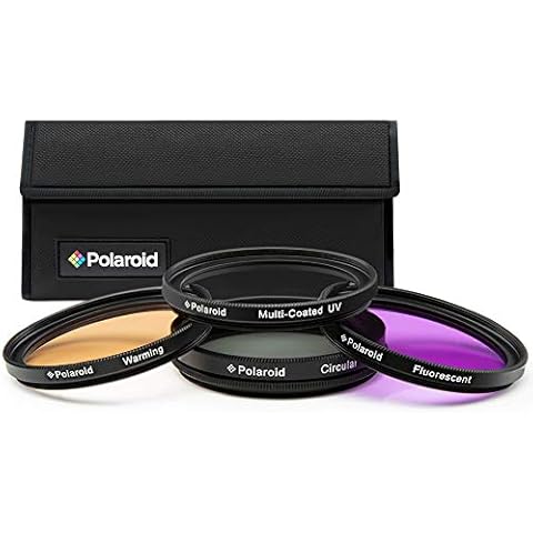 Juego de filtros fotográficos Polaroid Optics de 77 mm de 4 piezas Cover