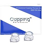 Cupping Warehouse Advanced Supreme 2 Small DEEP PRO 6065 Professional Cupping Therapy Set- Myofas...