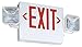 Lithonia Lighting ECR LED M6 Thermoplastic LED Emergency Exit Sign & Light Fixture with Red Letters
