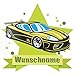 Samunshi® Cooles Auto Aufkleber mit Namen Autoaufkleber Namensaufkleber Kinder in 7 Größen (10x8,8cm Mehrfarbig)
