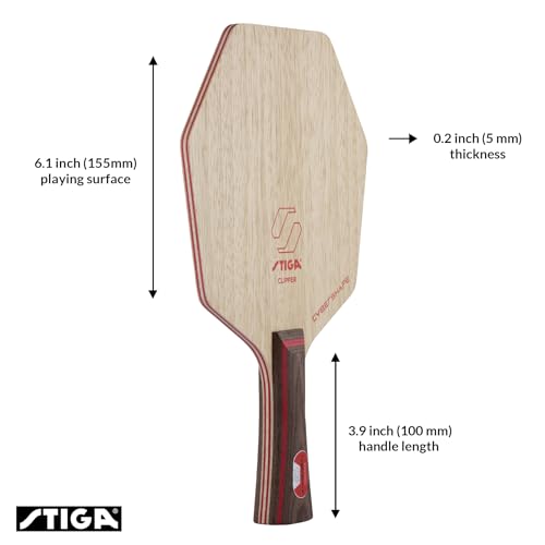 Lame de tennis de table STIGA en bois Cybershape Clipper premium - 2