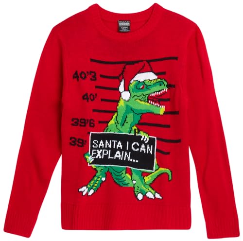 10 Best Boys' Christmas Sweaters to Make Holiday Cheer Brighter 8 Quad Seven Boys Ugly Christmas Sweater Pullover