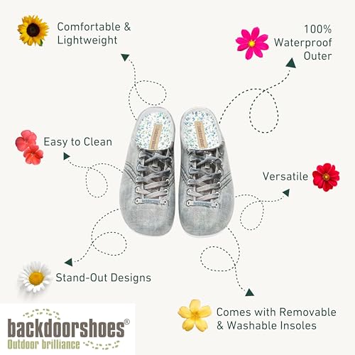 Image of Backdoorshoes Waterproof Premium Garden Clog Shoes for Women with Arch Support