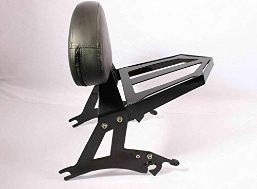 Y53+R BLACK Detachable Backrest Back Rest Sissy Bar W RACK 4 Victory Cross Country Road