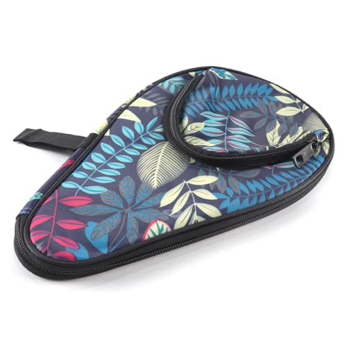 Ieron Premium Table Tennis Bat Cover with Ball Pouch - Lightweight Ping Pong Paddle Case, Pocket Table Tennis Bat Cover, Blue - Image 4