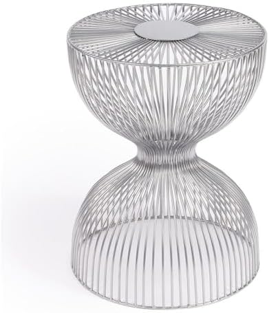 Butler Specialty Nicholas Silver Metal End Table