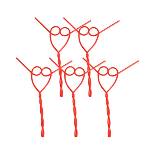 12 5Pcs CraçãLp Canuds Decrativs Canuds Divertids Canuds Casal Decraçãde Talheres paraDia Ds Namrads