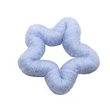 Générique Pompele décorations d'arbre de Noël à la Main Petit Pendentif Laine 6.5cm étoile Creuse Deco Noel (BU1, One Size)