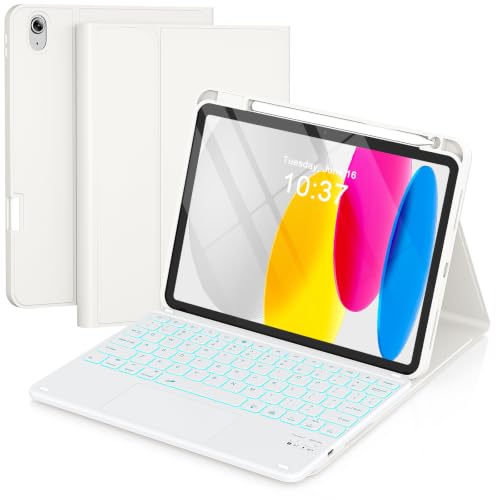 Image of RAYMCRAFT for iPad (A16) 11th /10th Generation Case with Keyboard (Trackpad)