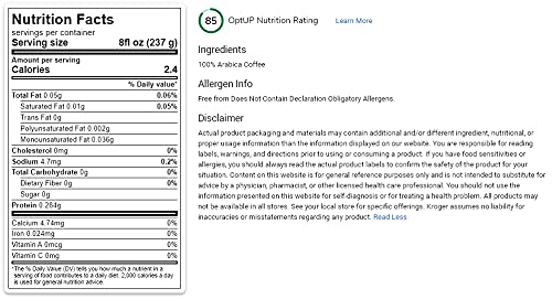 Kroger Medium Dark Roast &lsquo;Rich and Lively&rsquo; 100% Colombian Coffee K-Cups 12-Count Recyclable Pods One 4.19 oz (118g) Small Box 1 Pack