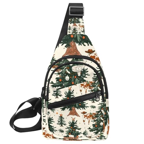 Sac à dos à bandoulière de Noël pour flâner aux marchés festifs