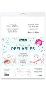 Peelable Sentiments Amazon.com: Katy Sue Designs Thinking of You Peelables Stickers for ...