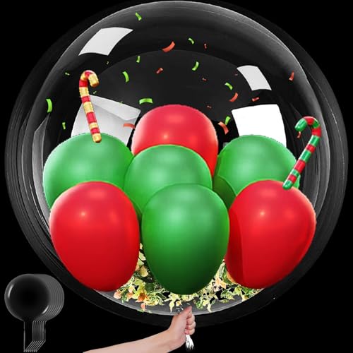 LUKIUP 90 CM Große Luftballons, 6 Stück transparent Luftballon XXL, 36 Zoll Ballons, 90 CM Grosse transparent Luftballon, riesen luftballons für Halloween, Geburtstage Hochzeiten, Valentinstag