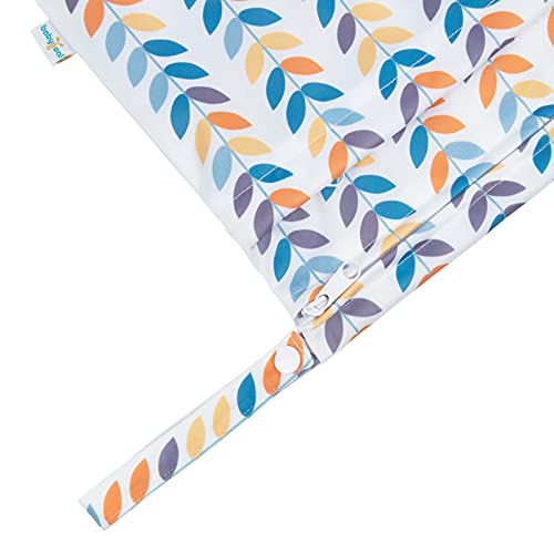 Image of Babygoal Wet Dry Bags for Baby Cloth Diapers, Washable Travel Bags, Beach, Pool, Gym Bag for Swimsuits & Wet Clothes with Two Zippered Pockets 3 Pack(S,M,L), 3SML03