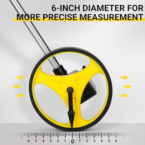 Measuring Wheel: DEKOPRO 6 Inch Measure Wheel in Feet, 9,999 Ft Measuring Wheels One Key to Reset, Portable Wheel Measurement Roller with Storage Bag by DEKOPRO - Used condition - Image 7