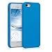 Produktbild kwmobile Hülle kompatibel mit Apple iPhone SE (1.Gen 2016) / iPhone 5 / iPhone 5S Hülle - Silikon Handy Case - Handyhülle weiche Oberfläche - kabelloses Laden - Strahlend Blau