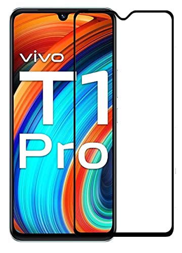 Image of STP FEEL Tempered Glass Compatible for Vivo T1 Pro 5G / Vivo V20 / T1 44W | Edge to Edge Coverage Screen Protector Guard | Full Screen Protector (6.44 Inch, Pack of 1)