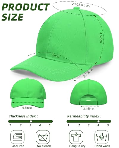 Image of Foaincore 36 Pack Blank Baseball Cap Bulk Adjustable Back Strap Sublimation Hats Plain Unisex Trucker Hat for Men Women