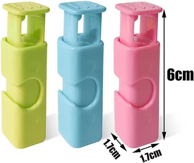 Image of Food Sealing Bag Clip Set - 5 Piece Plastic Chip Bag Clips for Bread, Snacks, Sandwich & Cereal Bags - Reusable Airtight Kitchen Storage Sealing Clips - Strong Cinch Grip (Multicolor)