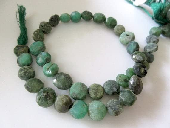Chrysoprase 9mm perles boutons pour éviter les espaces vides dans vos colliers