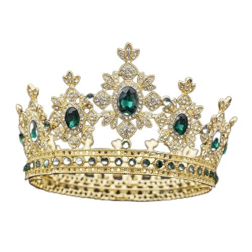 Joyería de boda corona de reina para lucir un tocado de cristal clásico inolvidable