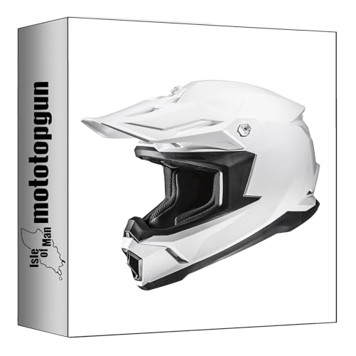 Casque Off-Road HJC C50 blanc pour sorties moto cross et pistes de terre