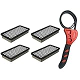 Caterpillar 270-9018 Cab Air Filter w/IHD Strap Wrench Bundle (4)