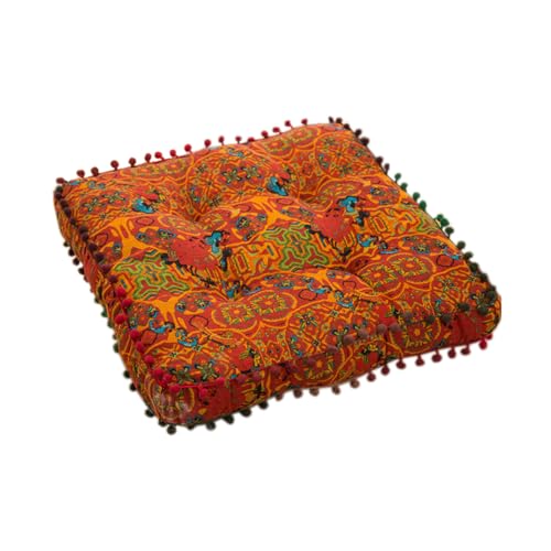 XnAsu Square Bohemian Floor Pillow, Meditation Floor Seat Cushion, Large