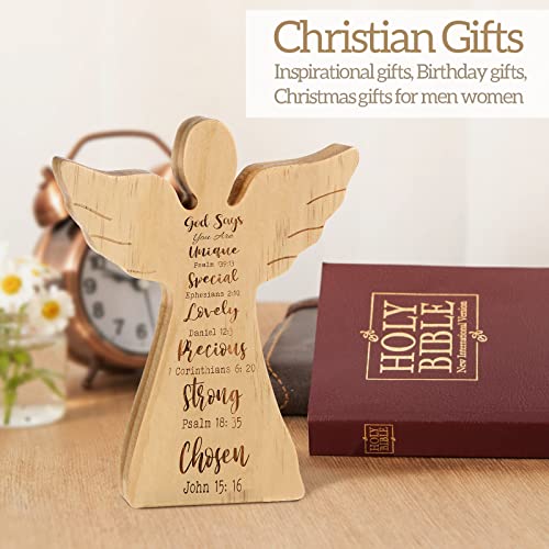 Christian Gifts For Women Men, Religious Gifts For Women, Inspirational Gifts For Women Men, Spiritual Gifts For Women, Birthday Gifts, Christmas Gifts For Women Men, Wooden Angel Decorative Plaques #TOP3
