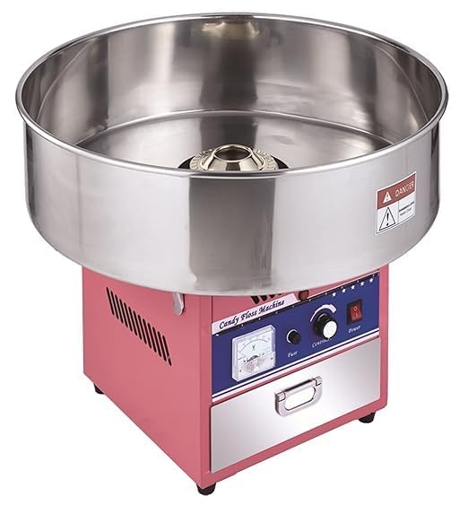 KHUSHI UDYOG -Cotton Candy Machine, Professional Model, Gas Operated, Stainless Steel Bowl