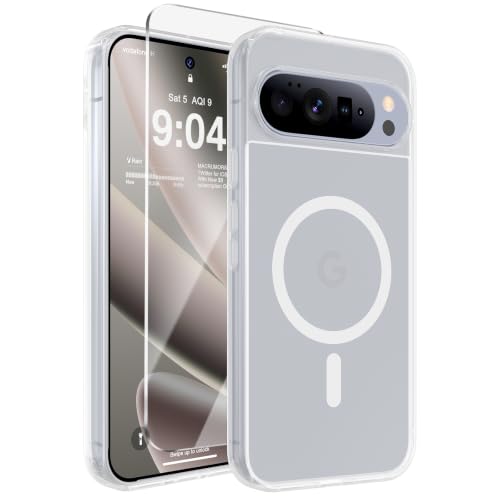 Image of WRJ for Pixel 11 Case /Pixel 11 Pro Case+Screen Protector,Matte Clear