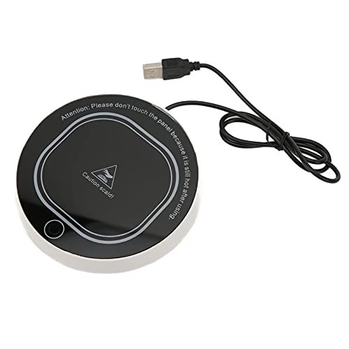 Chauffe-café, Tapis Chauffant USB à Température Constante Compatible avec Tasses Intelligentes pour Café Lait Thé Noir Chauffe-plats pour Bureau Maison Bureau Cuisine Camion