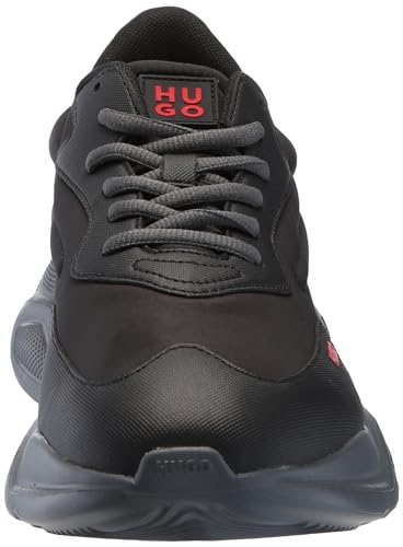 Image of Hugo Men's Running Style Sneakers with Thick Rubber Sole