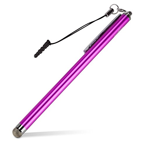 BoxWave Stylus Pen Compatible with iPhone 6s Plus - EverTouch Slimline Capacitive Stylus, Slim Barrel Capacitive Stylus with FiberMesh Tip for iPhone 6s Plus, Apple iPhone 6s Plus - Rose Pink