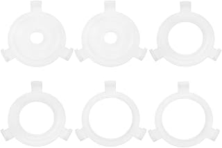 PATIKIL 6個セット ランプシェードアダプターリング E 27から10mm(3/8インチ)/E14/E26対応 スパ イダーフィッター ランプシェードリデューサーリング プラスチック製 コンバーター ワッシャー テーブルランプ/ペンダントライト/フロアランプ用 ホワイト