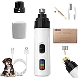 EZGHAR Silent Groom Pro, 2024 Premium Silent Grind Pro Dog Nail Trimmer, Rechargeable Micro Precision Electric Dog Nail Clippers for Grooming, Pet Nail Grinder Quiet for Dogs (1PC+1 Replacement Head)
