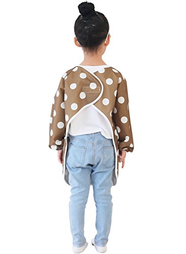 image for Plie Kids Painting Apron – Waterproof Long Sleeve Art Smock for Todd