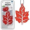 MEDO Leaf Hanging Car Air Freshener, Strong Long-lasting Fragrance, Removes Everyday Odours, For Car Interior Home & Office - 6 Pack Cherry Scent (Red) #1