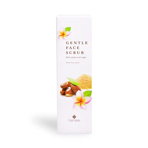 Miniatura 2 de Hanalei Exfoliante facial suave  Exfoliante natural de jojoba y azúcar para microdermoabrasión  Suaviza e ilumina la tez  Vegano y libre de