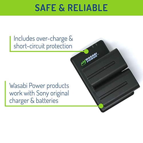 Wasabi Power Battery (2-Pack) And Dual Charger For Sony Np-F730, Np-F750, Np-F760, Np-F770 (L Series) #TOP2