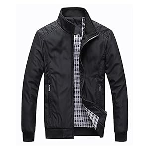 VANVENE Heren zomer rits bomberjacks casual jas windjack lichtgewicht dunne outdoor top M-3XL