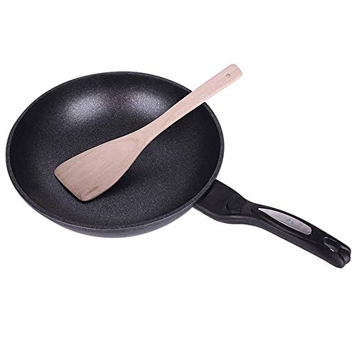 Wok con fondo plano antiadherente 32 cm