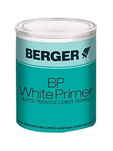 Berger BP White Primer Water Thinnable Cement Primer Pack of 4