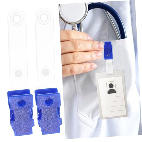 Lot de clips pour badge de 100 pièces avec attaches transparentes - 4