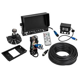 Buyers Products 8883050 Rearview Backup Camera W/DVR & Night Vision, 7" 4 View Color Monitor, Remote Control & 128GB SD Card, Backup Camera for Trucks, RVs, Trailers, Vans, Reverse Camera for Trucks