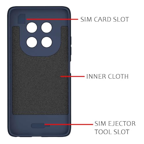 Image of Shockproof Case for Realme C63 5G | Full Camera Protection | TPU Flexible Back Cover for Realme C63 5G (Steel Blue)